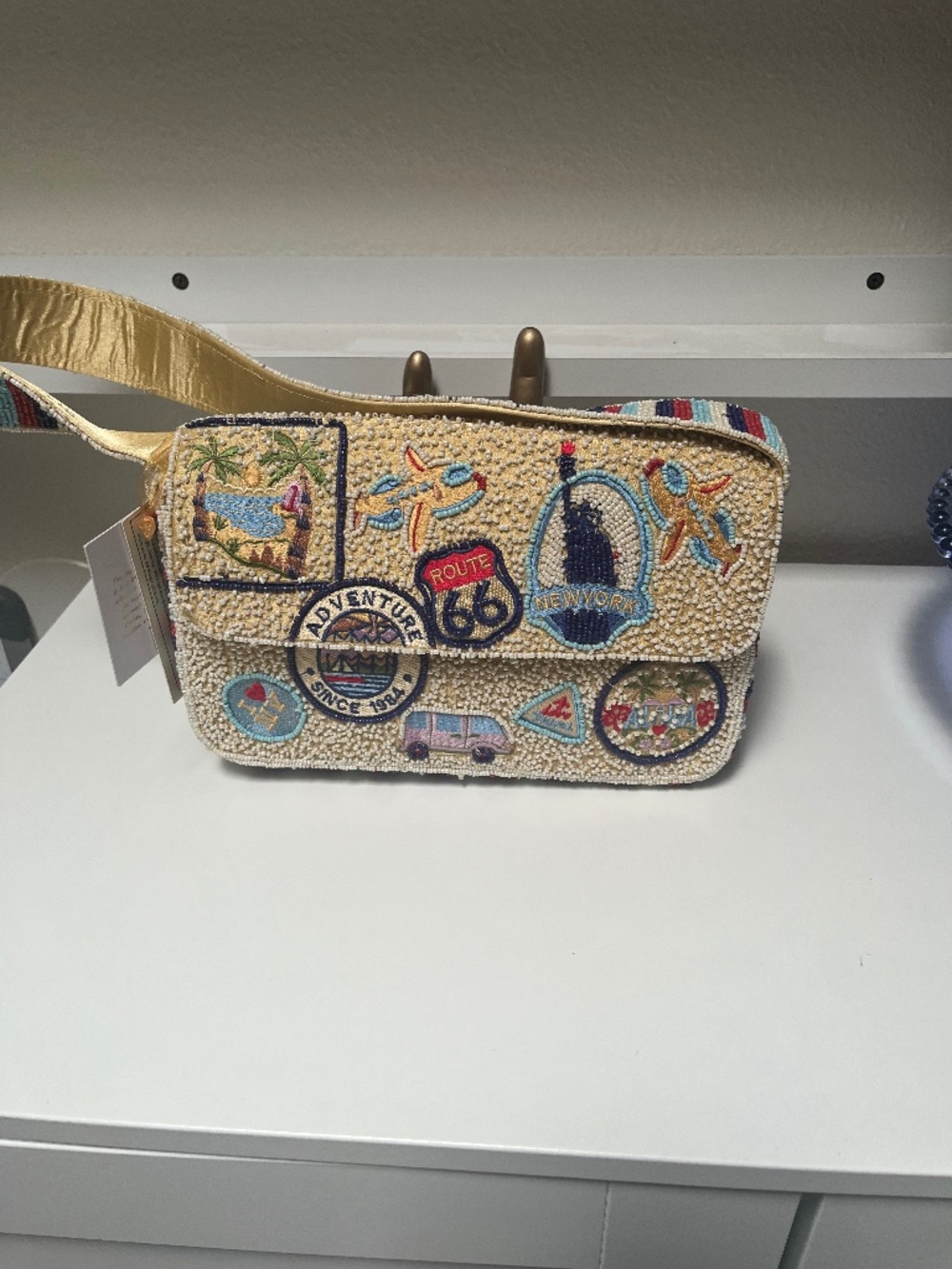 ✈️ From India to You Travel Adventure Beaded Bag – NWT